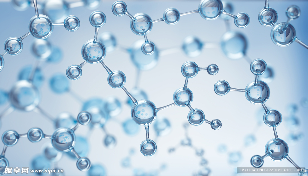 水分子面膜补水科技医疗背景素材