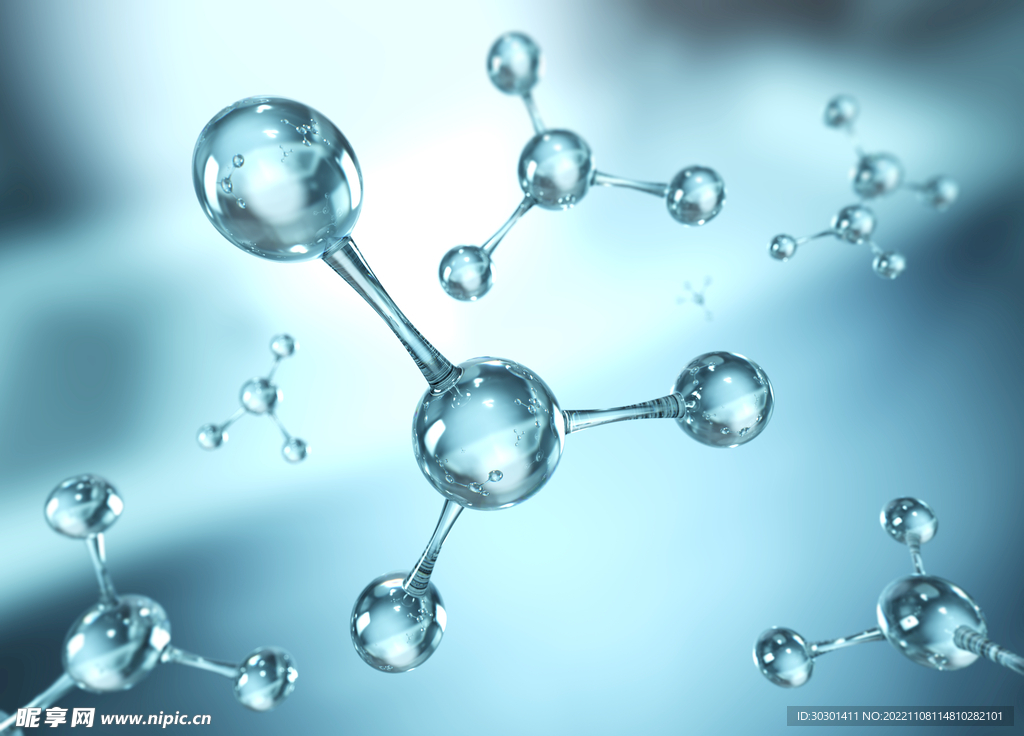 水分子面膜补水科技医疗背景素材