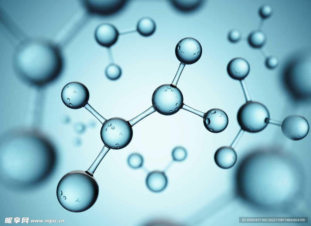 水分子面膜补水科技医疗背景素材