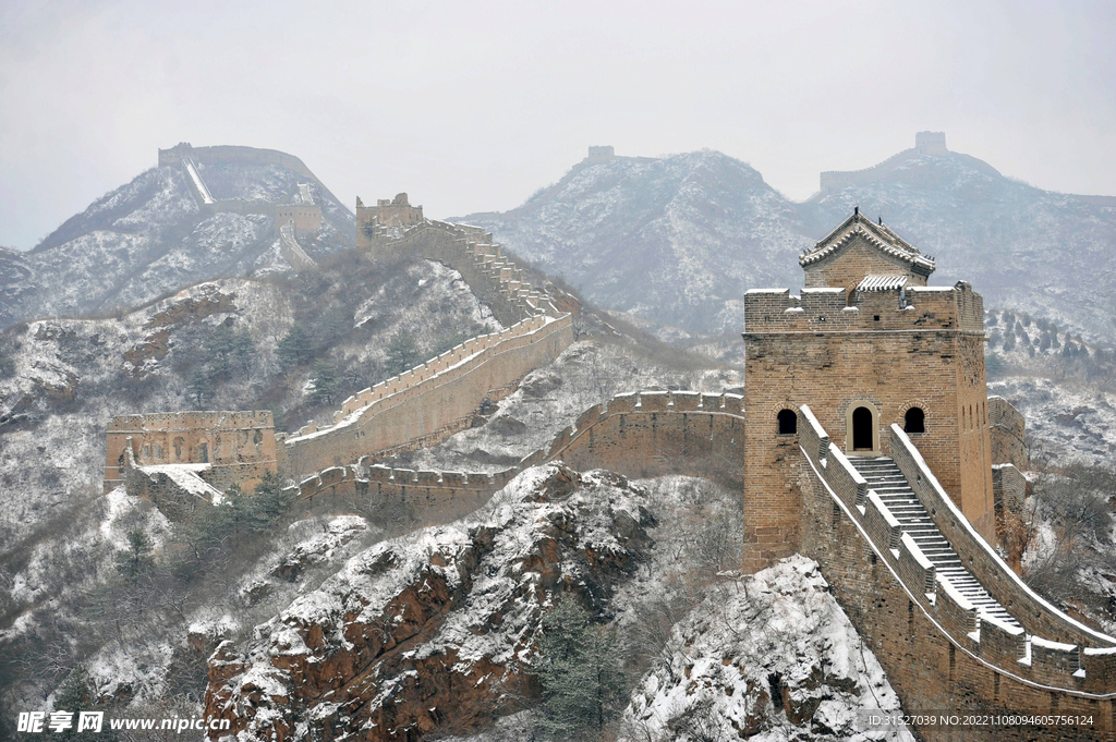 长城雪景