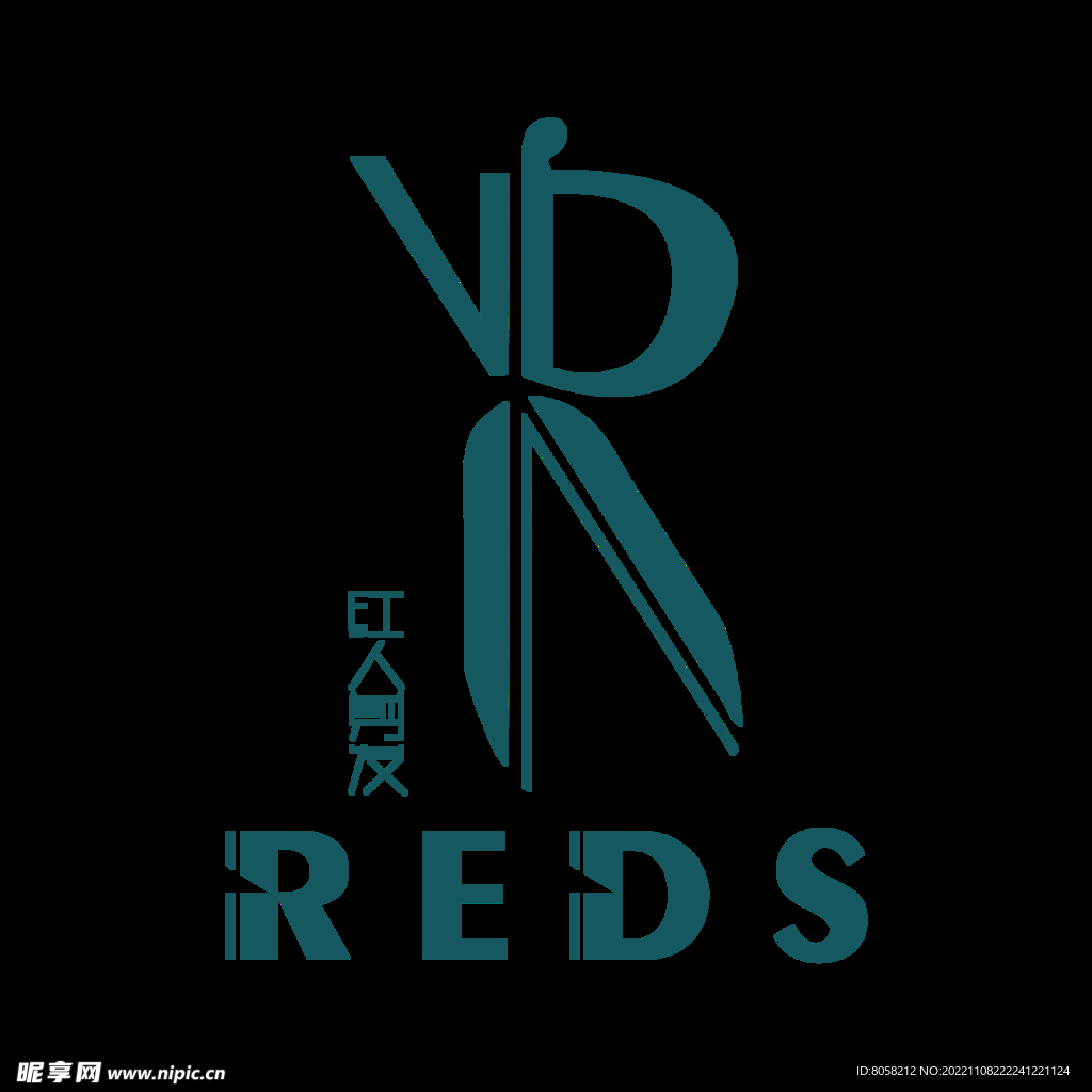 红人剪发 logo设计