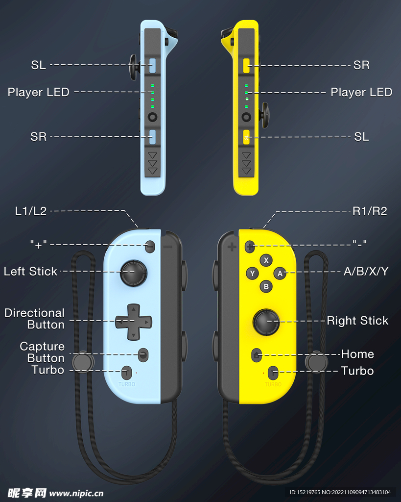 JOYCON 手柄细节图