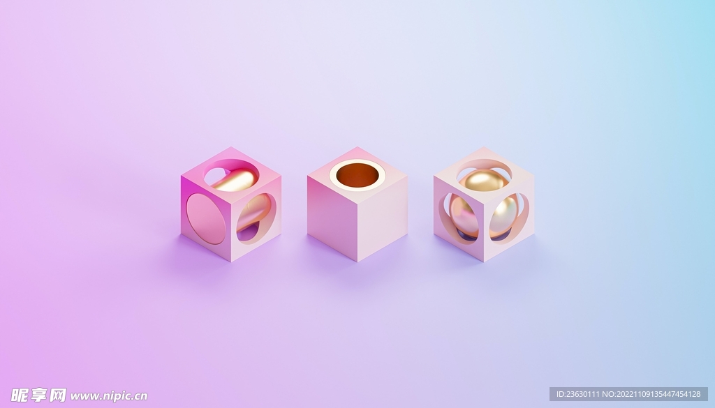 渐变立体背景