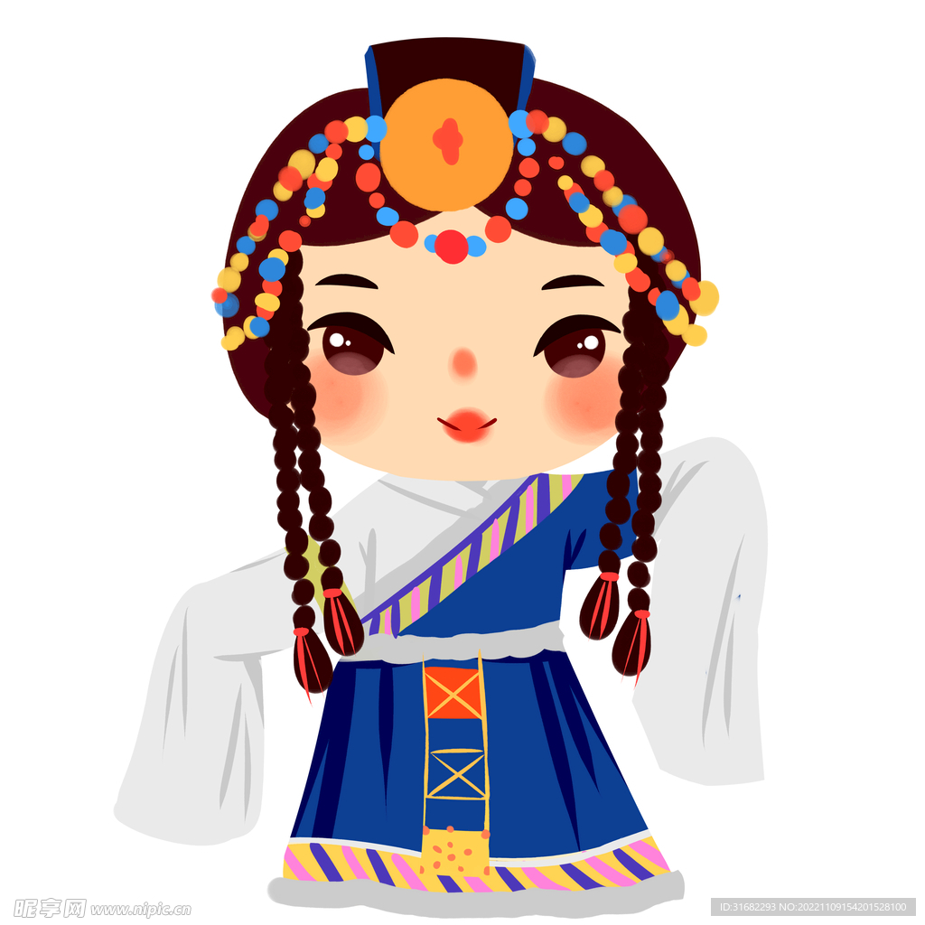 藏族女孩|插画|创作习作|木瓜丫吖 - 原创作品 - 站酷 (ZCOOL)
