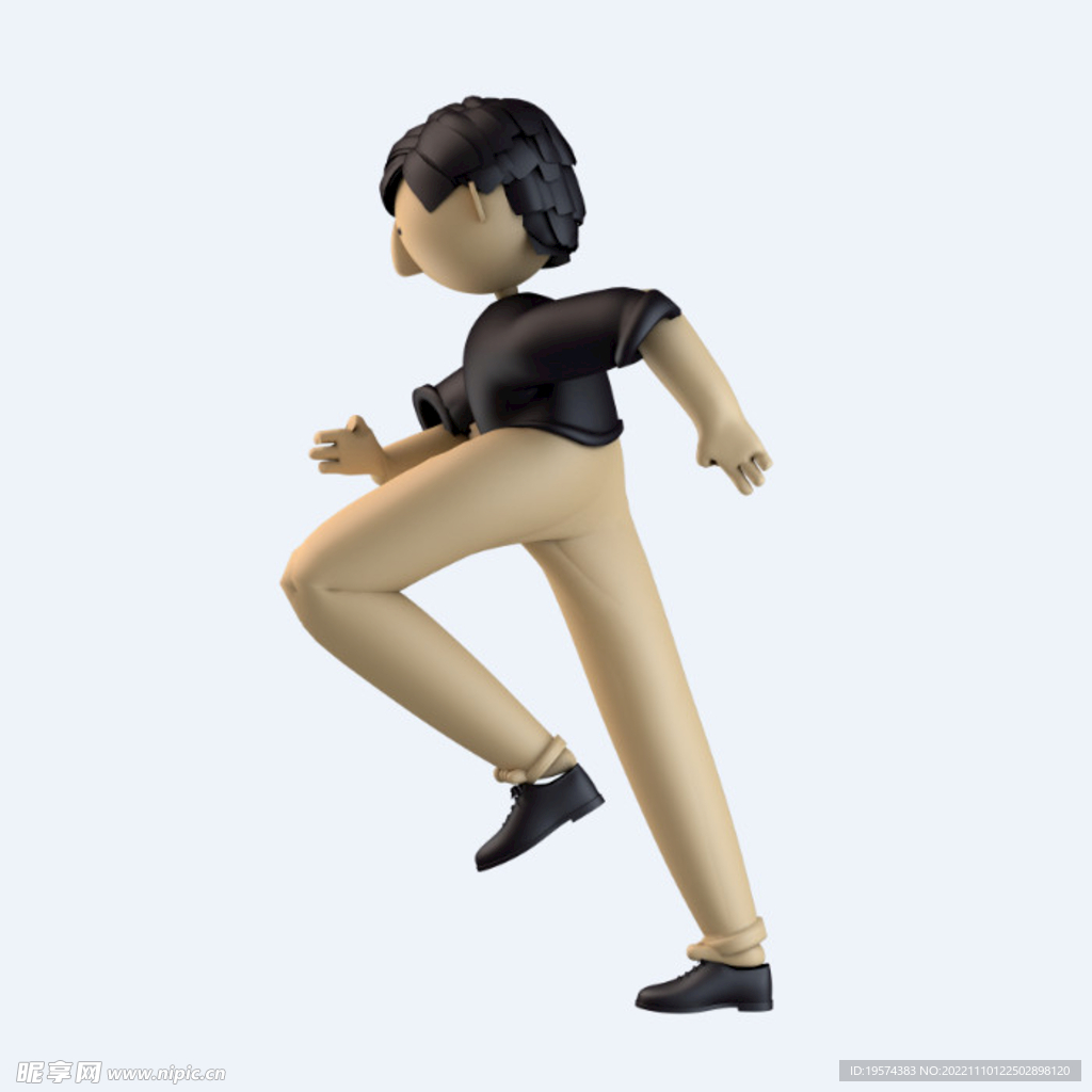 C4D模型 卡通人  