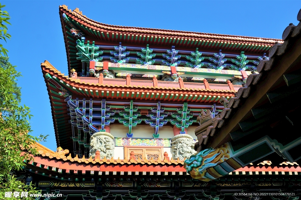 复古寺庙建筑