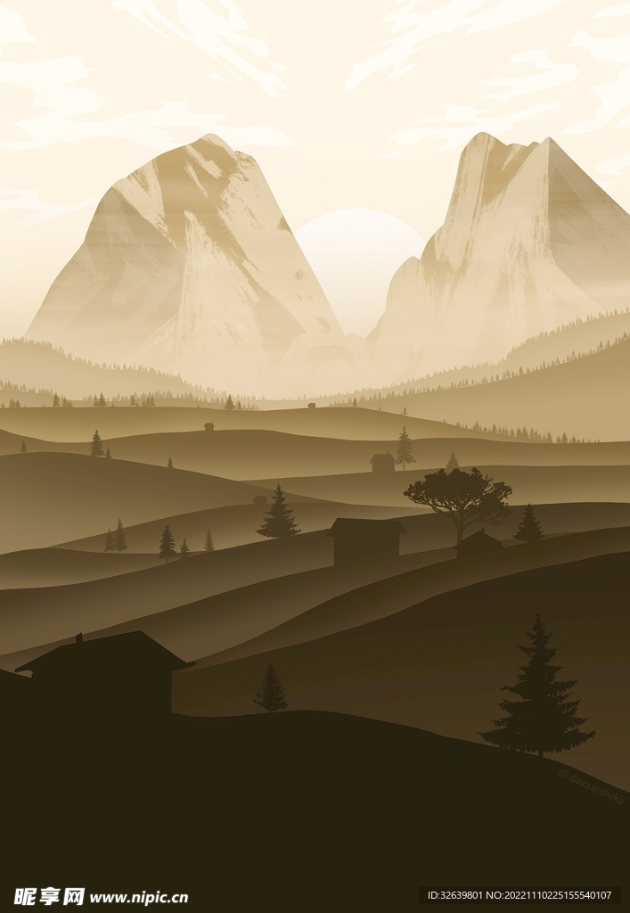 风景插画