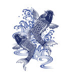 青花瓷鲤鱼