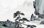 山水水墨画