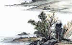 山水水墨画