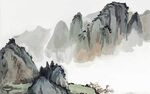 山水水墨画