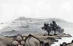 山水水墨画