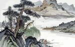 山水水墨画