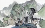 山水水墨画