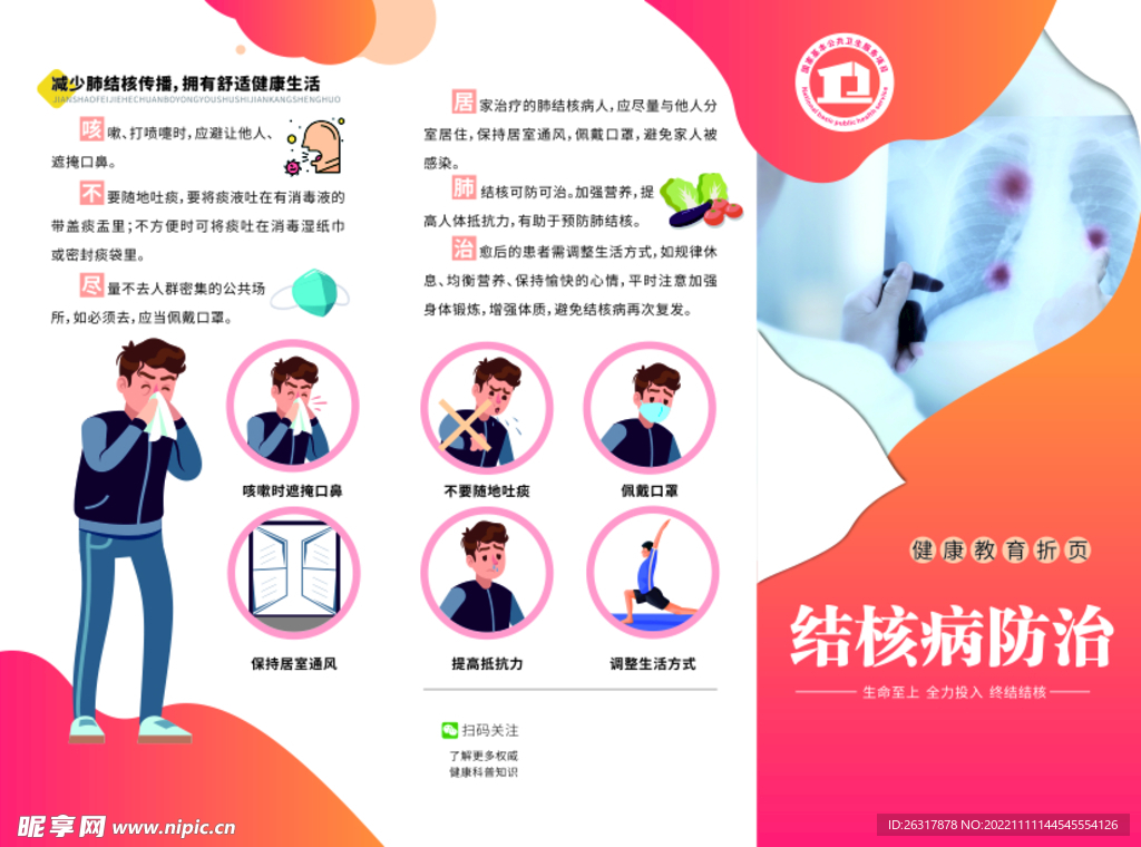 结核病防治折页