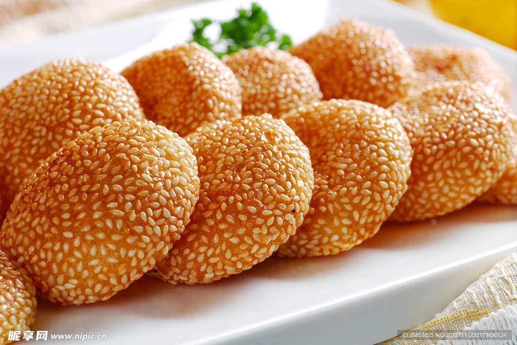 香煎芝麻饼