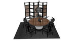 餐桌椅组合模型