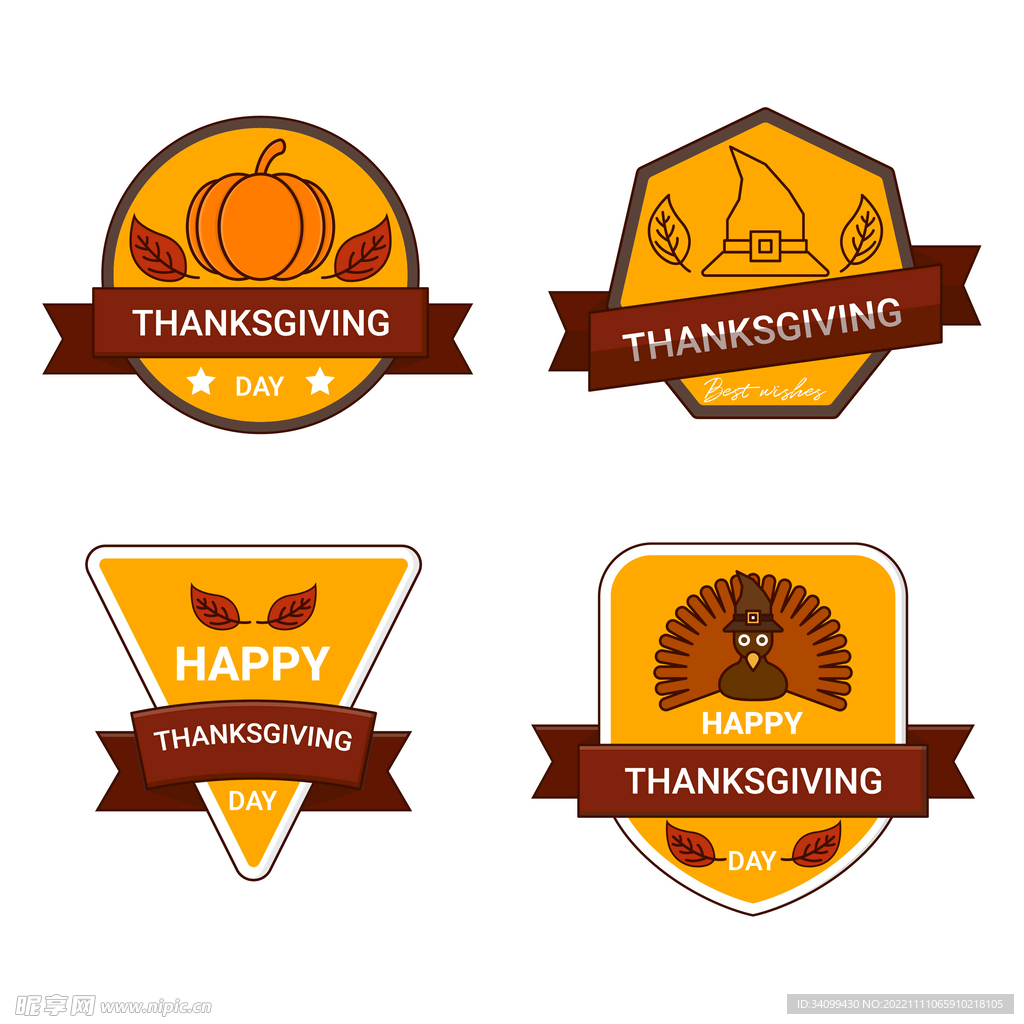 感恩节图标logo