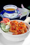 鱼香肉夹茄煲仔饭