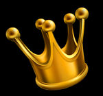 金色的王冠质感十足