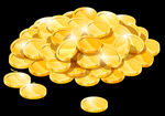 一堆金光闪闪的硬币