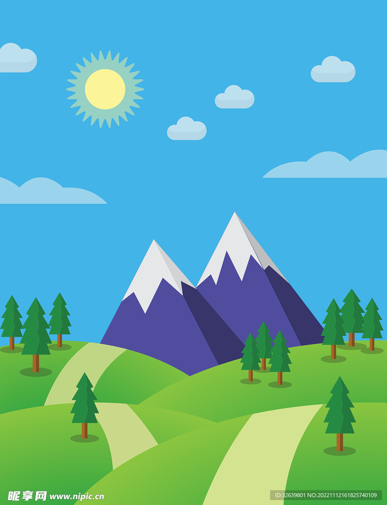 风景插画