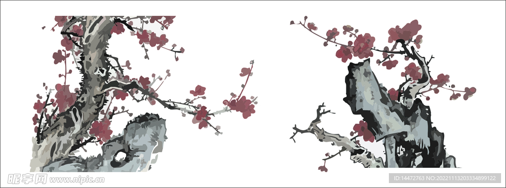 梅花水墨