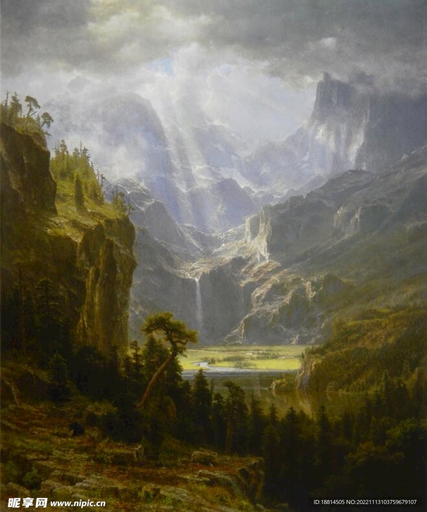 山水油画