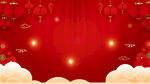 红色新年元旦展板背景图片