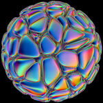 未来科幻金属全息镭射立体素材