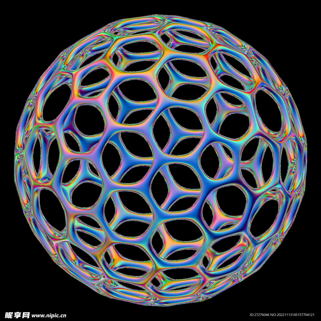 未来科幻金属全息镭射立体素材