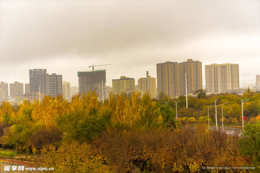 乌鲁木齐 秋景