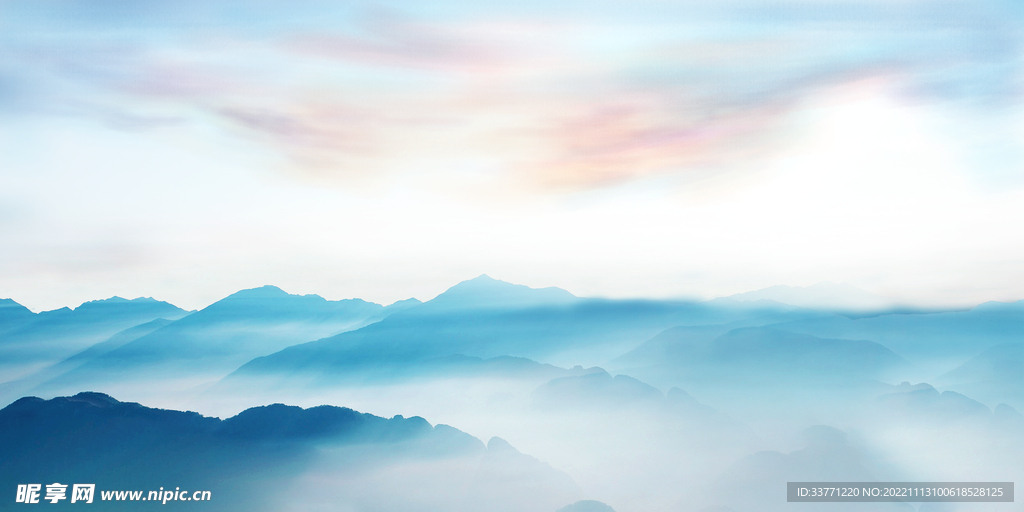天空山峰背景
