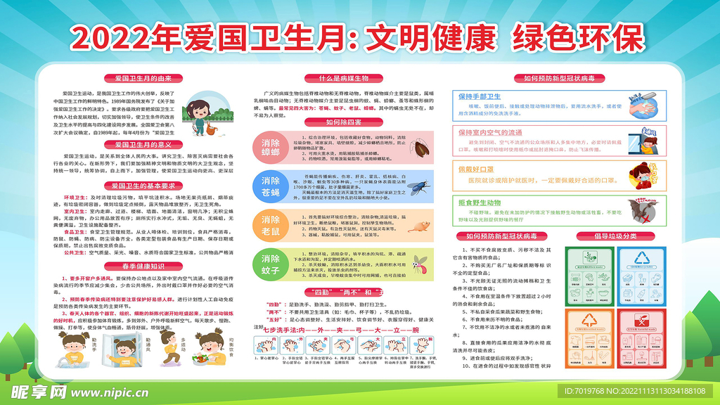 爱国生产月宣传展板