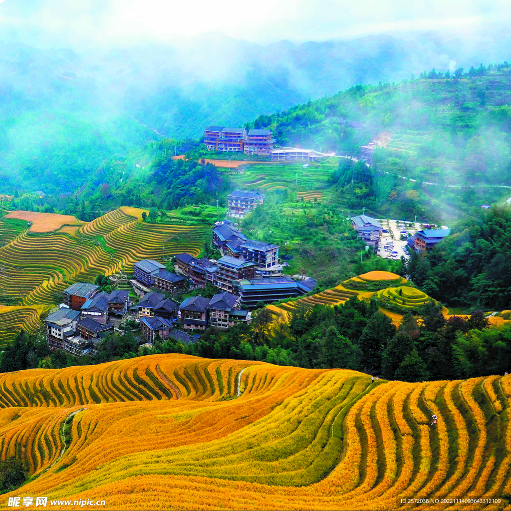 龙胜龙脊梯田风光