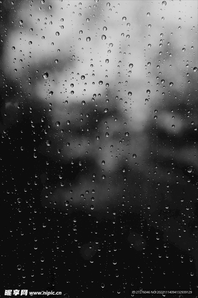 免抠窗户雨水雨滴透明背景素材