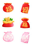 红色福袋矢量素材