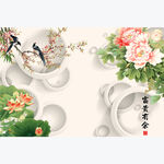 电视背景墙壁画
