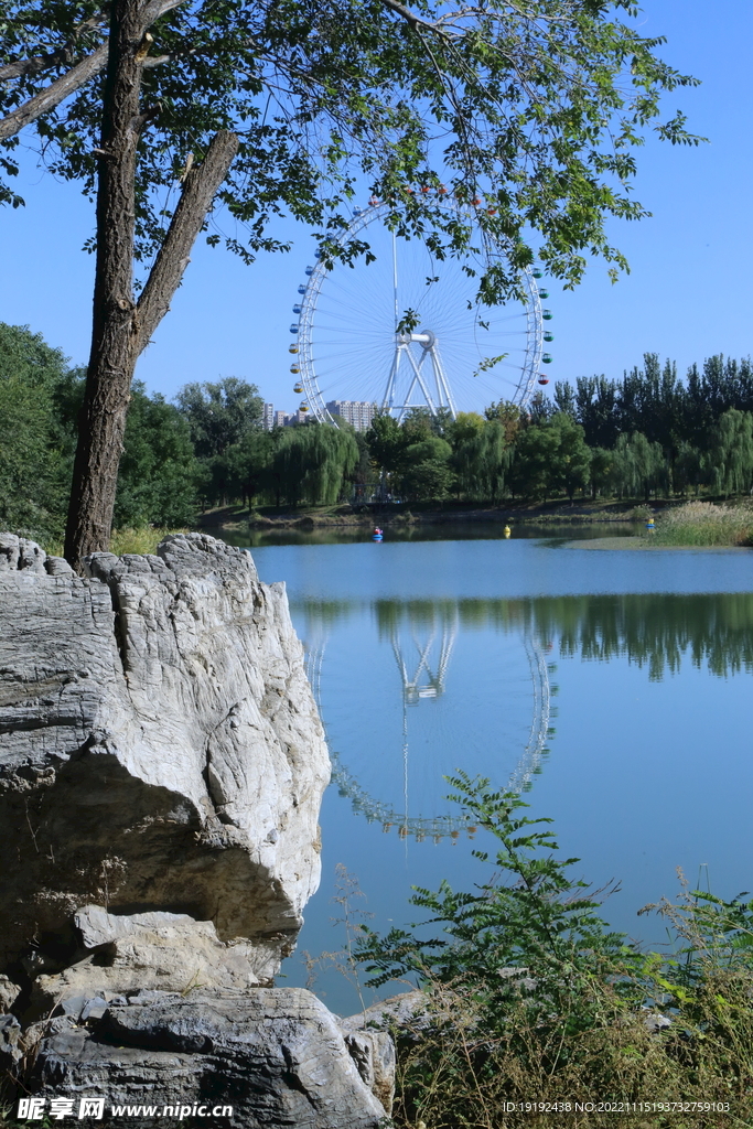 龙潭中湖风景 