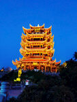 黄鹤楼高清夜景摄影