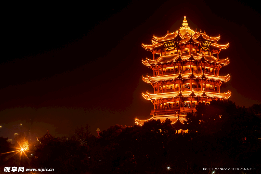 黄鹤楼夜景