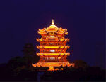 黄鹤楼夜景摄影