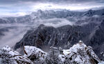 华山雪景