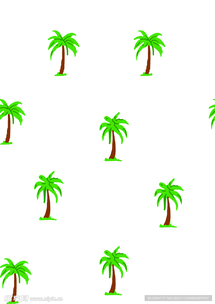 绿色 热带 椰子树