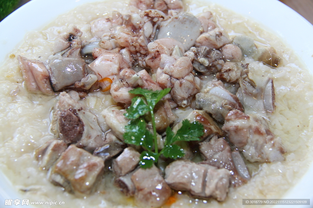 鲜虾干贝粥