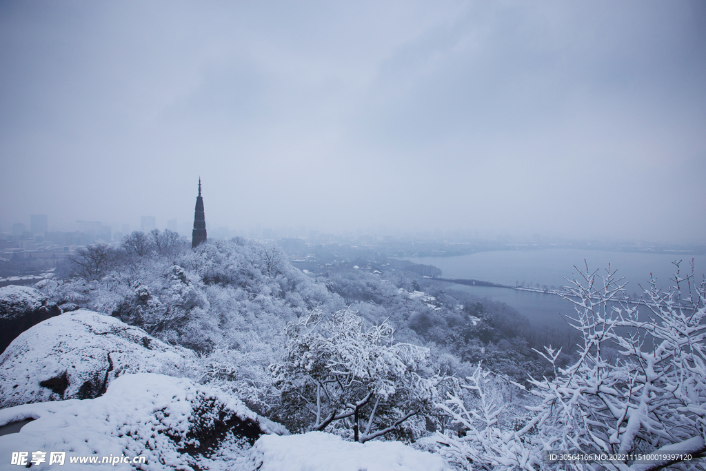 冬季雪景公园