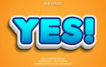 英文yes字体