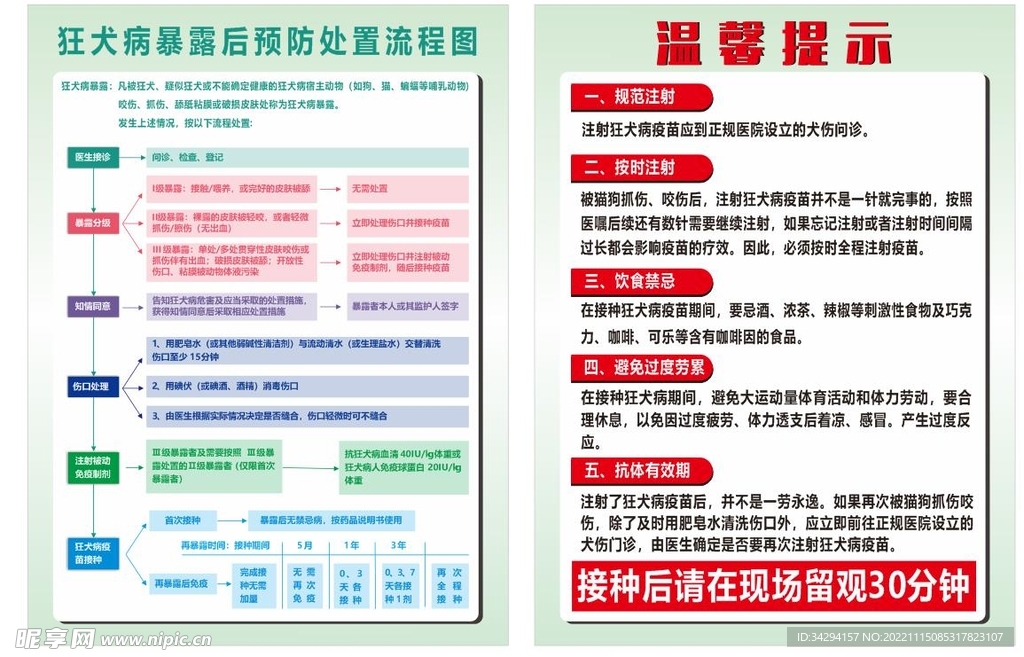 狂犬病预防处置流程