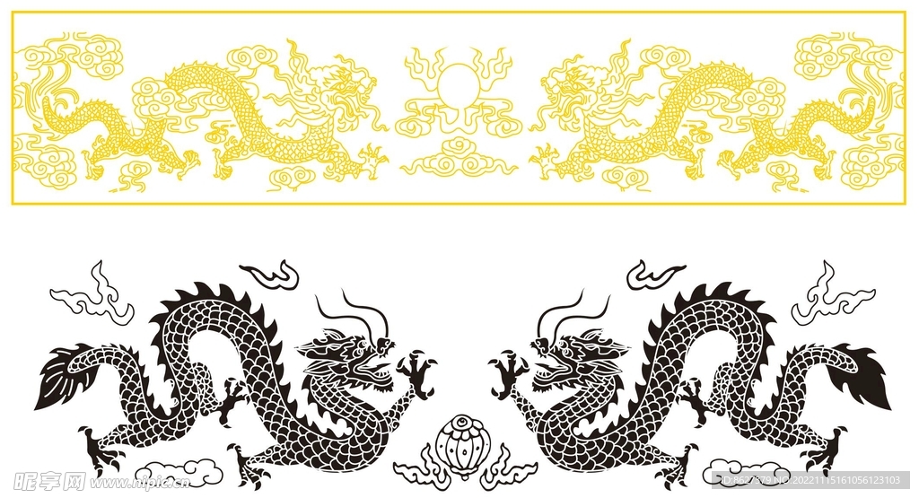 双龙戏珠 