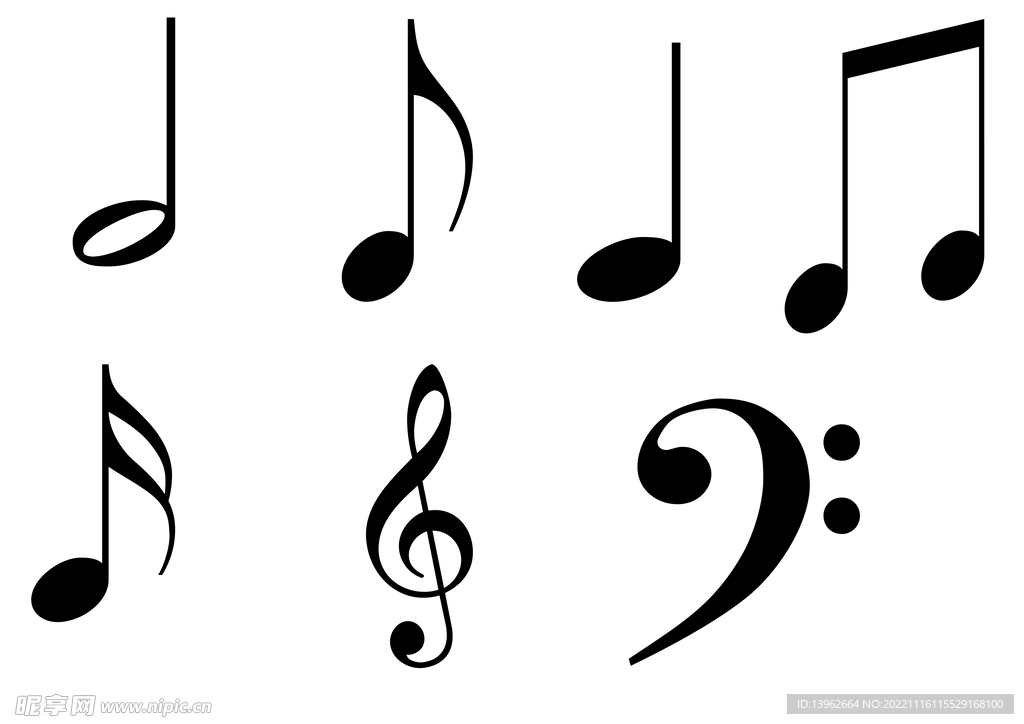 音乐符号标素材